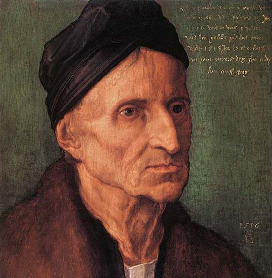 Portrait of Michael Wolgemut, Albrecht Durer